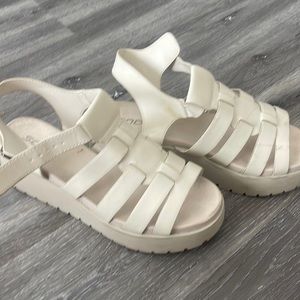Worn SODA sandals size 10